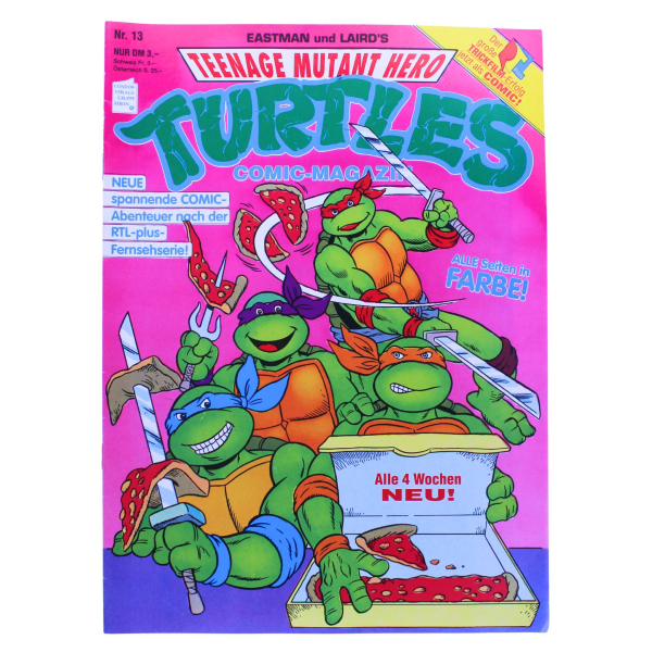 Teenage Mutant Hero Turtles Comic Magazin Nr. 13 (Condor, 1991) – Hilfe, wo ist die Pizza?